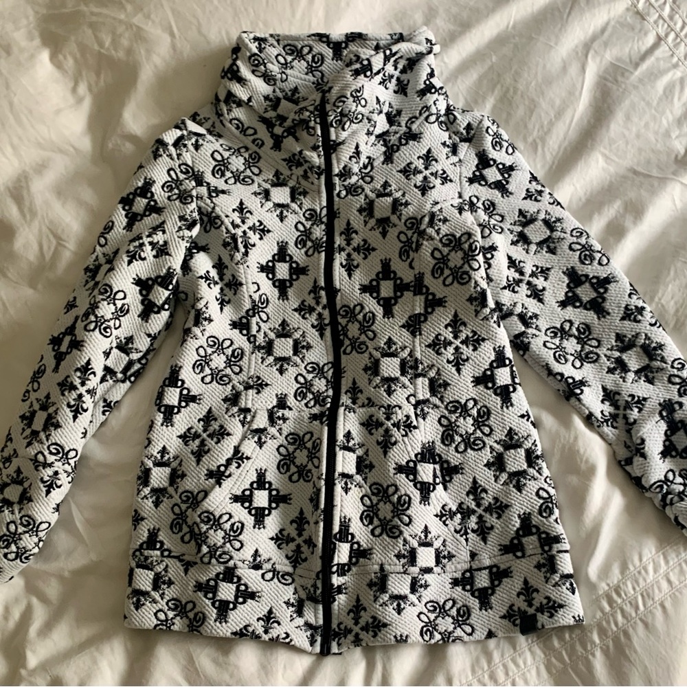Tonia Debellis Roxie Jacket (size M) with classic Roxie (Remy) in black & white